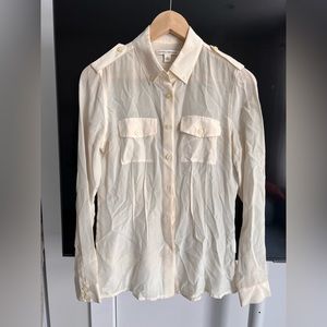 SOLD: Banana Republic white button down shirt 2